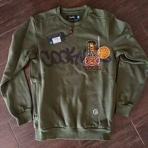 NWT Cookies Livewire Crewneck Fleece. Men’s size small